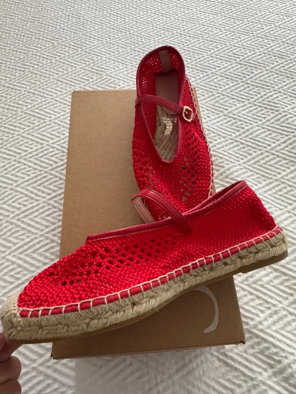J. Crew red espadrilles